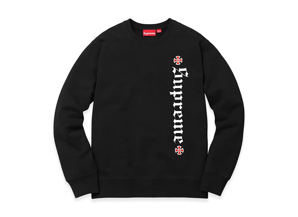 Supreme x Independent Fuck The Rest Crewneck (17FW) "Black"