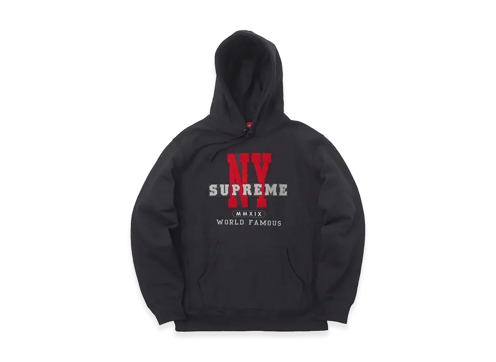 Supreme NY Hooded Sweatshirt (19FW) "Black"
