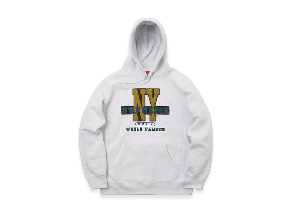 Supreme NY Hooded Sweatshirt (19FW) "White"