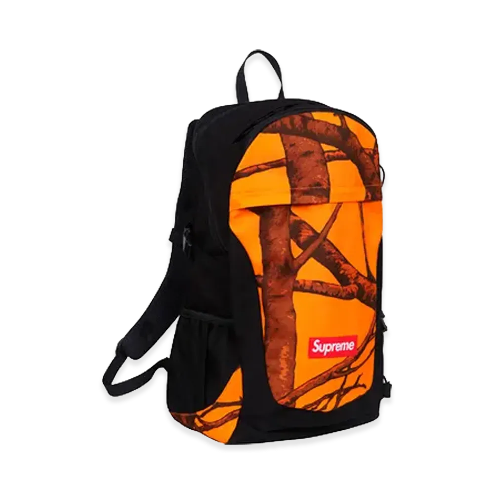 Supreme Backpack "Orange Tree Camo"
