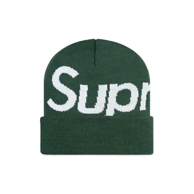 Supreme Big Logo Beanie (12FW) "Green Heather"