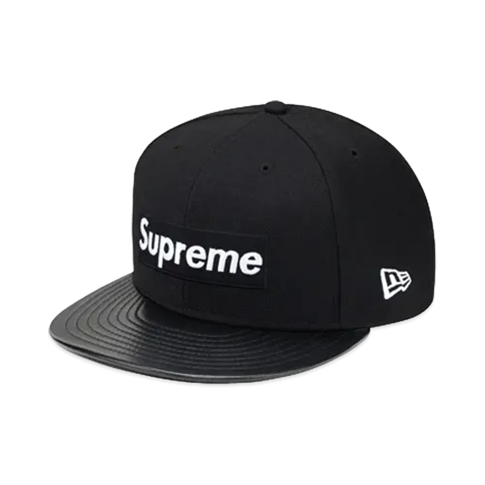 Supreme Leather Visor New Era "Black"