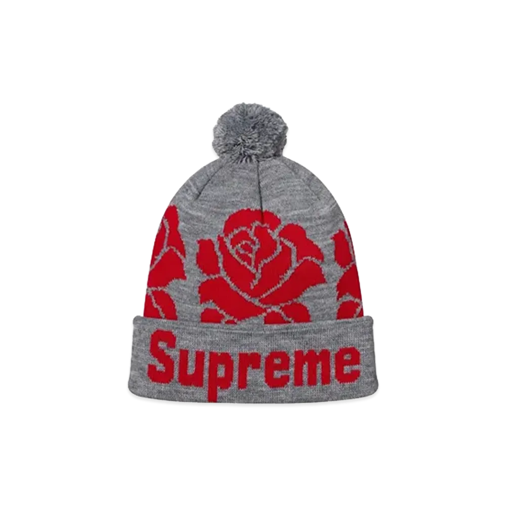 Supreme Rose Beanie "Hether Grey"