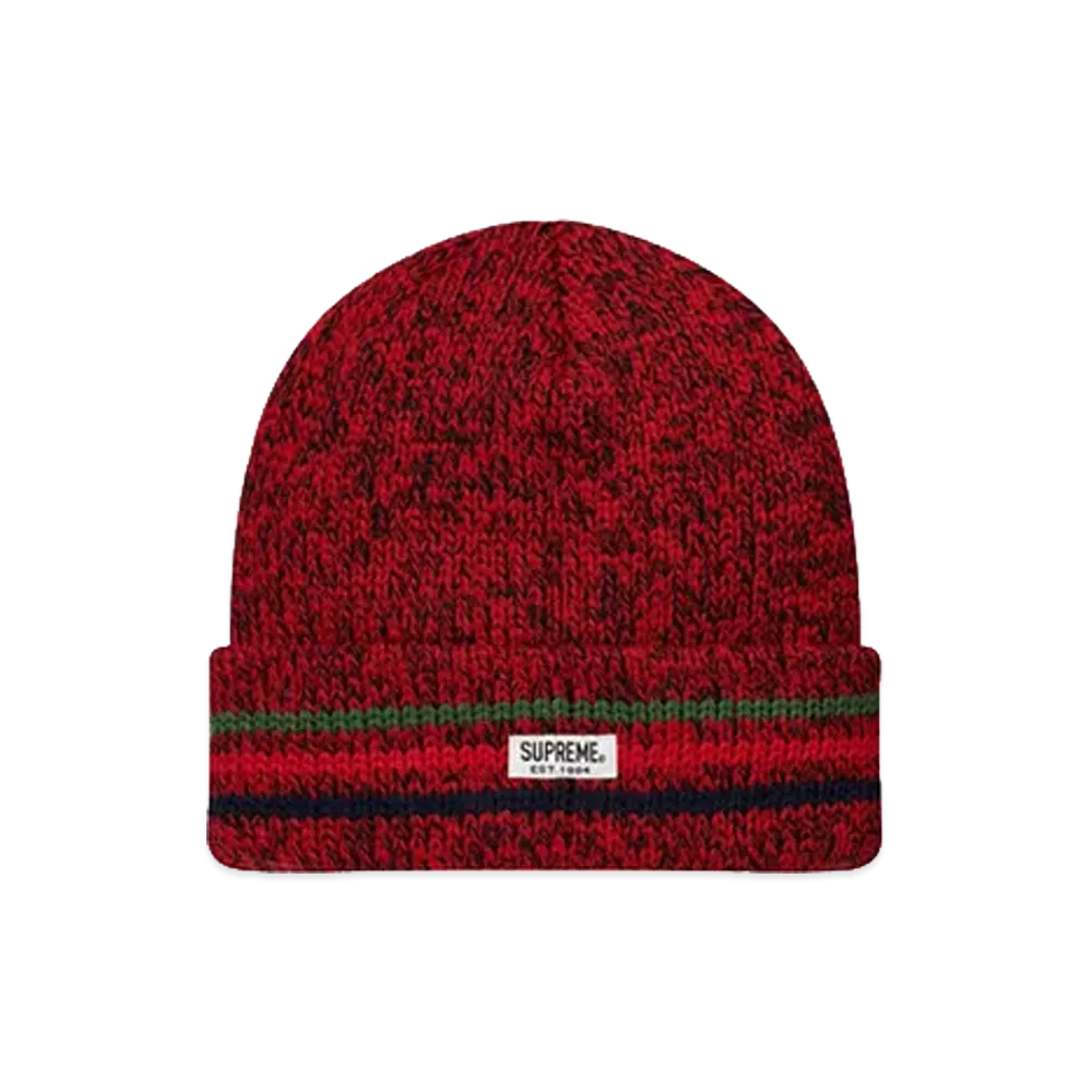 Supreme Ragg Wool Beanie "Red"