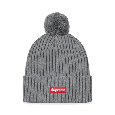 Supreme Ribbed Beanie (12FW) "Grey"