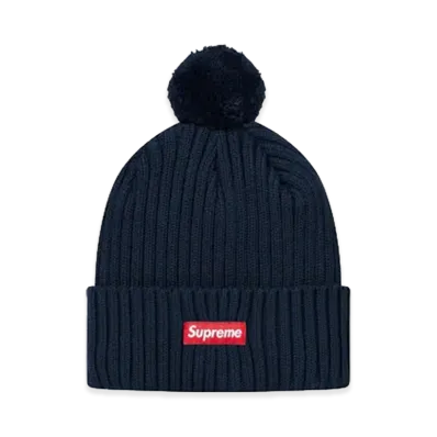 Supreme Ribbed Beanie (12FW) "Navy"