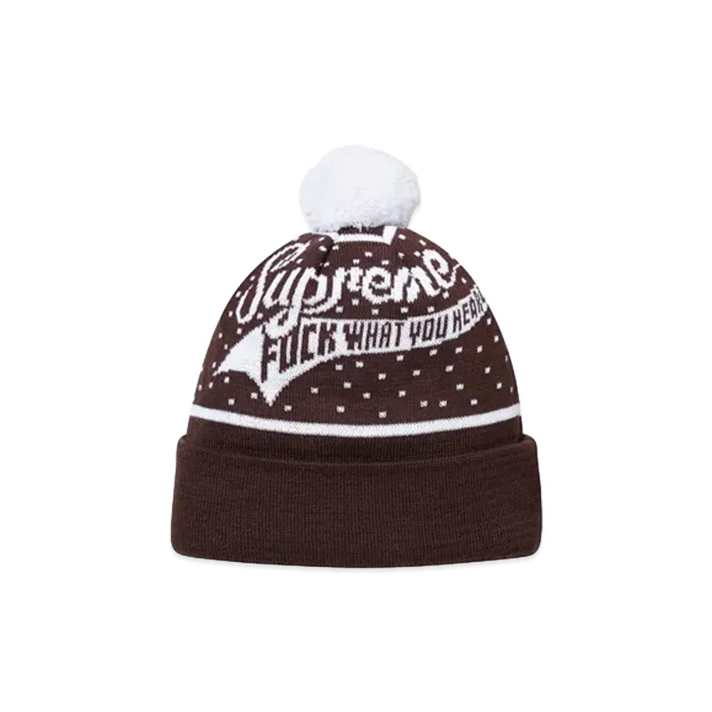 Supreme Donut Beanie "Brown"