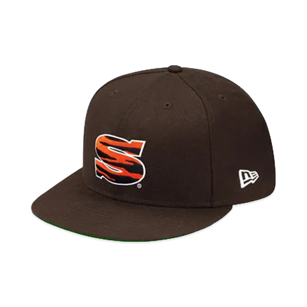 Supreme Zebra Stripe New Era "Brown"