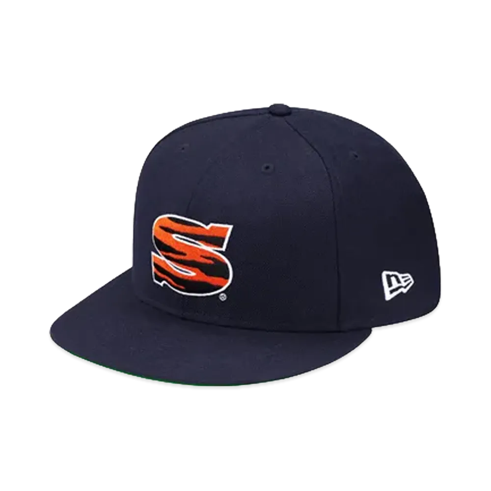 Supreme Zebra Stripe New Era "Navy"