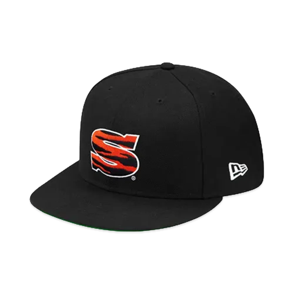 Supreme Zebra Stripe New Era "Black"