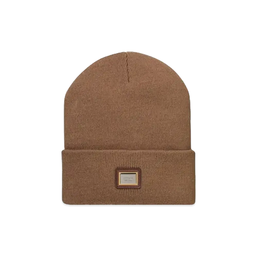 Supreme Metal Plate Beanie "Camel"