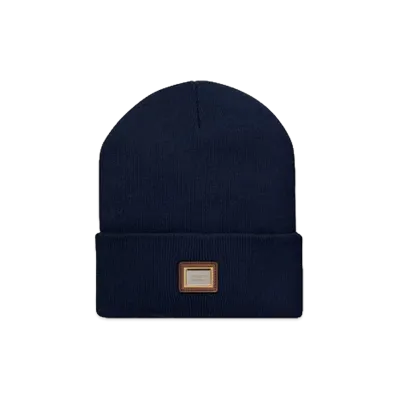 Supreme Metal Plate Beanie "Navy"