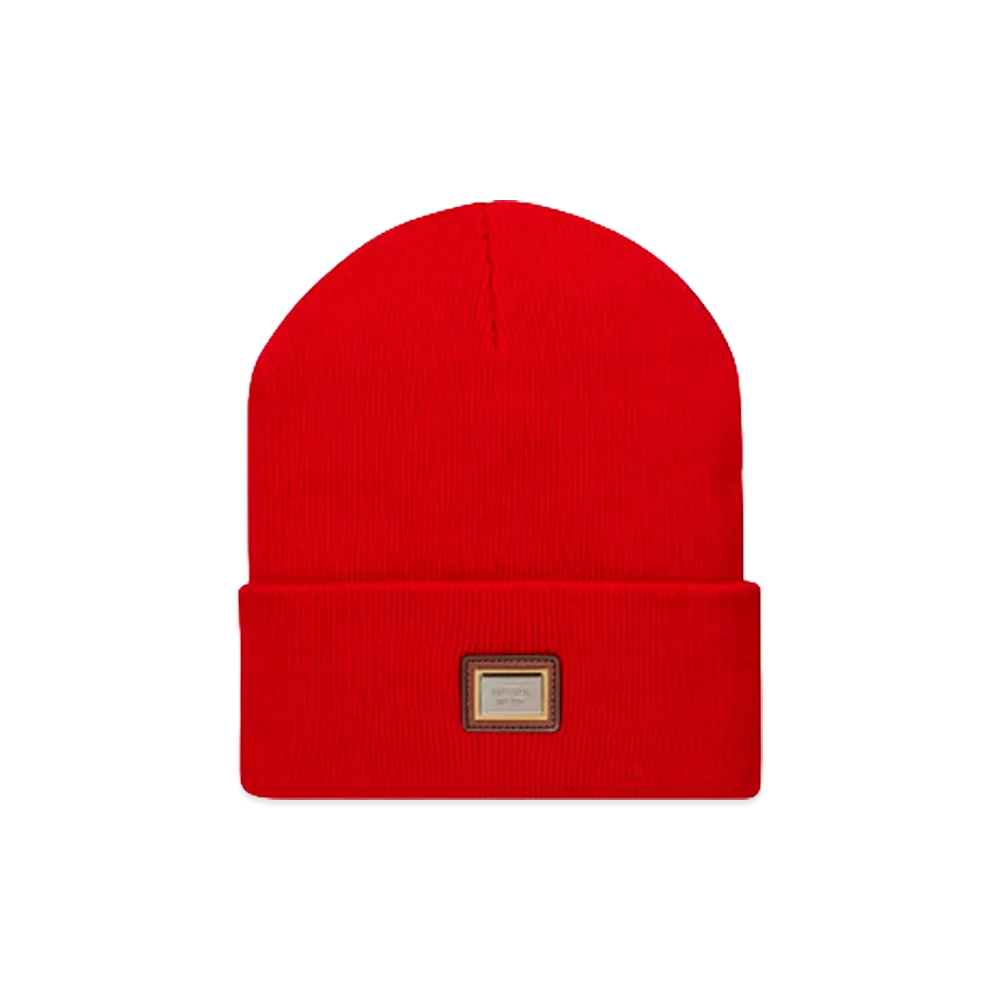 Supreme Metal Plate Beanie "Red"