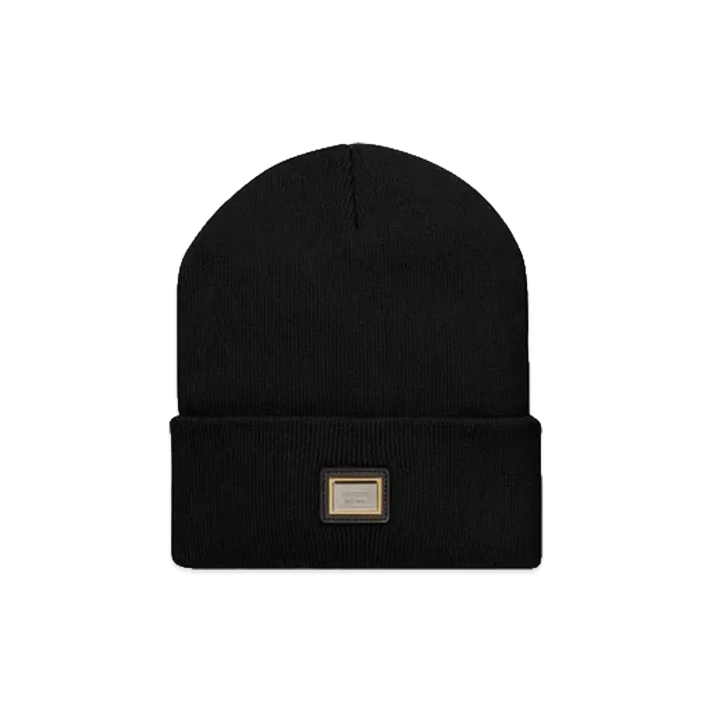 Supreme Metal Plate Beanie "Black"