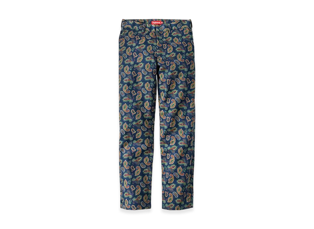 Supreme Paisley Work Pant 