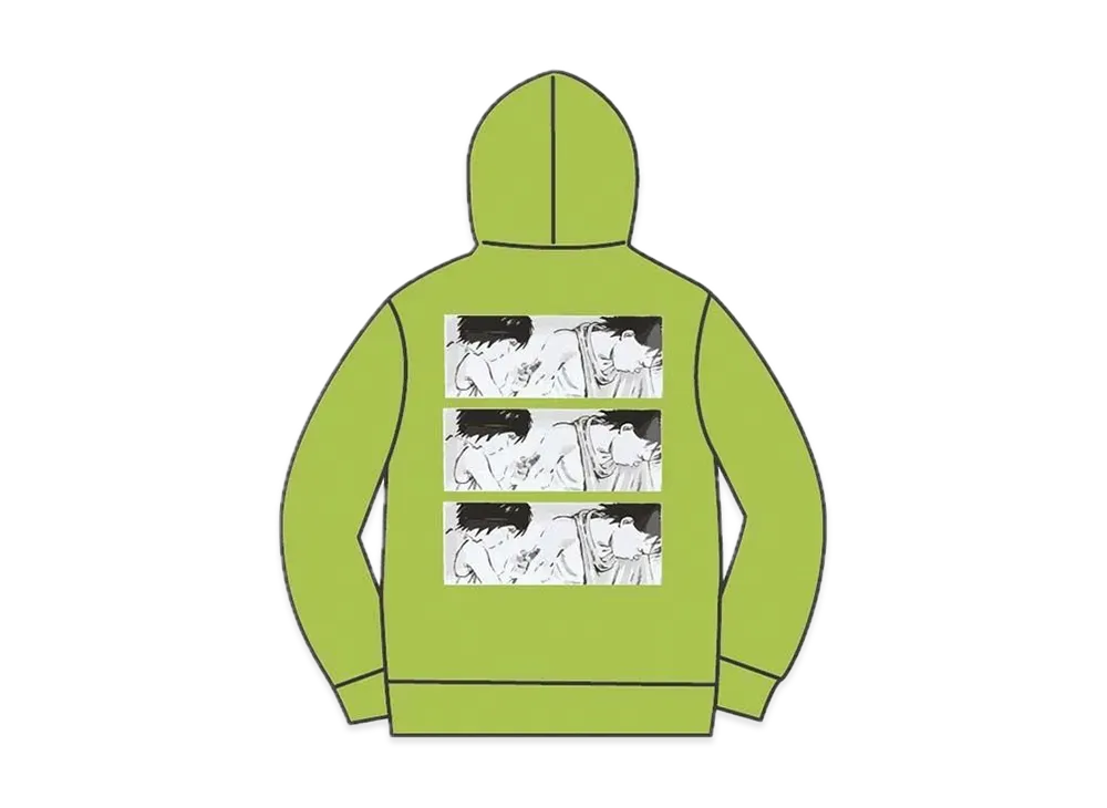 Supreme / AKIRA Syringe Zip Up Sweatshirt "Lime"