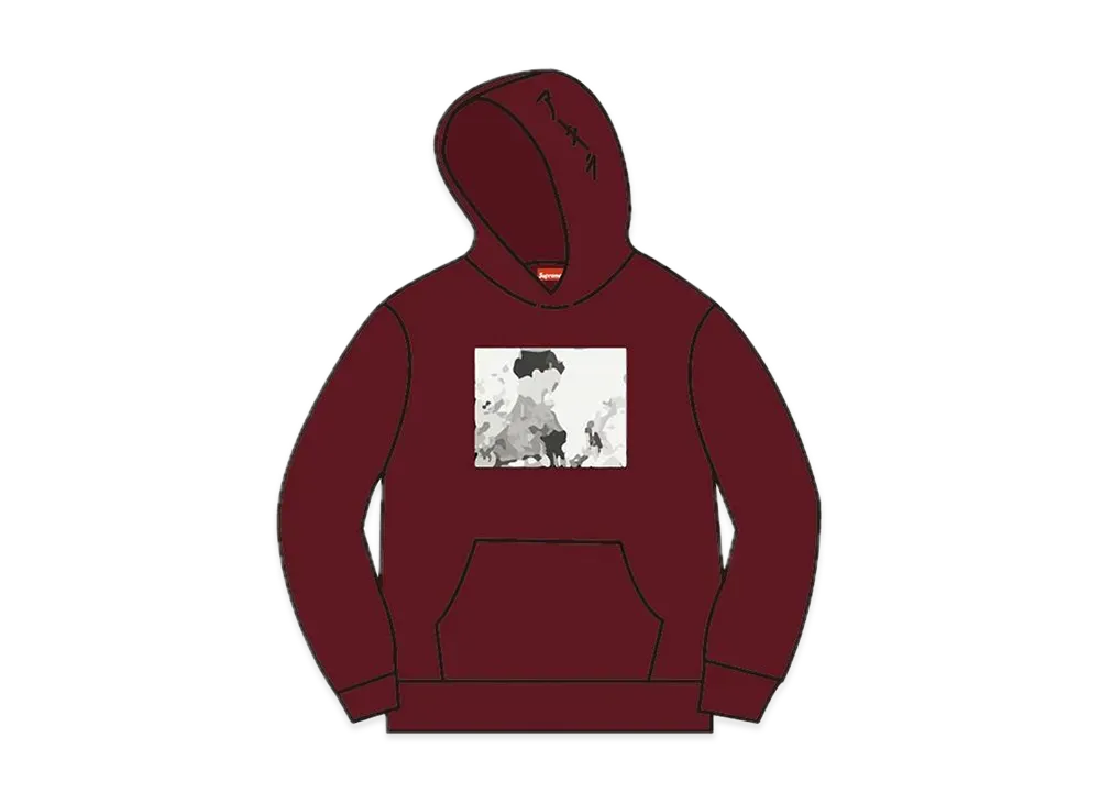 Supreme / AKIRA Arm Hooded Sweatshirt "Burgundy"