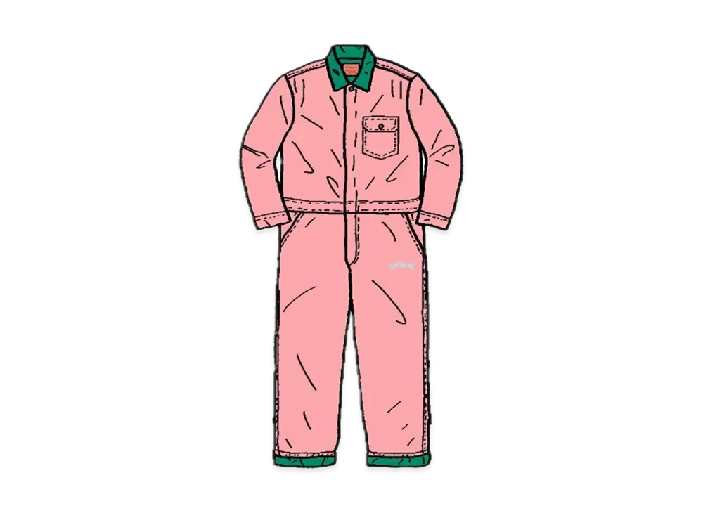 Supreme / LEVI'S Denim Coveralls "Pink"