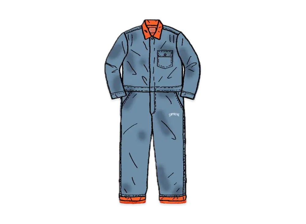 Supreme / LEVI'S Denim Coveralls "Blue"