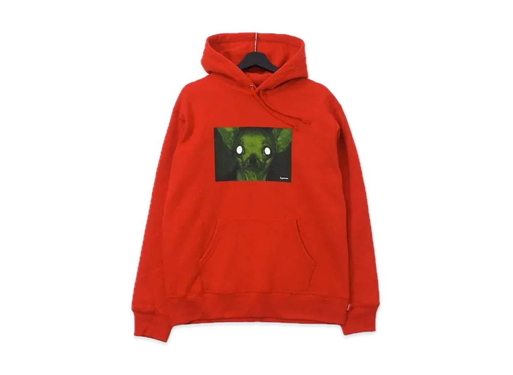 Supreme / Chris Cunningham Chihuahua Hooded Sweatshirt "Red"