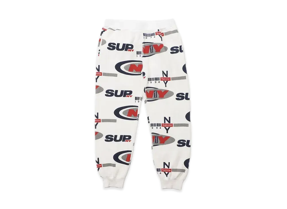 Supreme NY Waffle Thermal Pant "White"