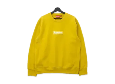 Supreme Box Logo Crewneck Sweatshirt "Yellow" (18FW)