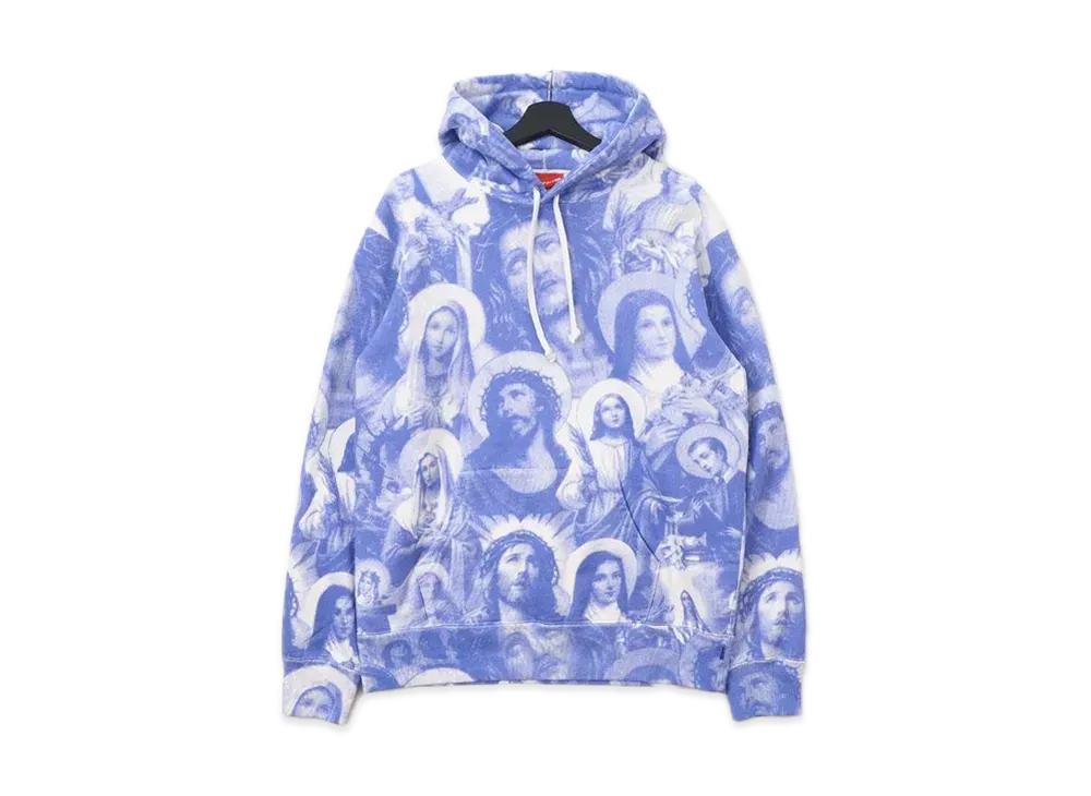 Supreme Jesus and Mary Hooded Sweatshirt "Purple"