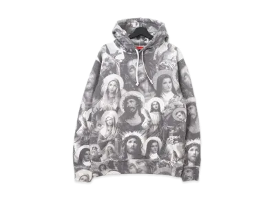 Supreme Jesus and Mary Hooded Sweatshirt "Grey"