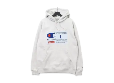 Supreme / Champion® Label Hooded Sweatshirt "Grey"