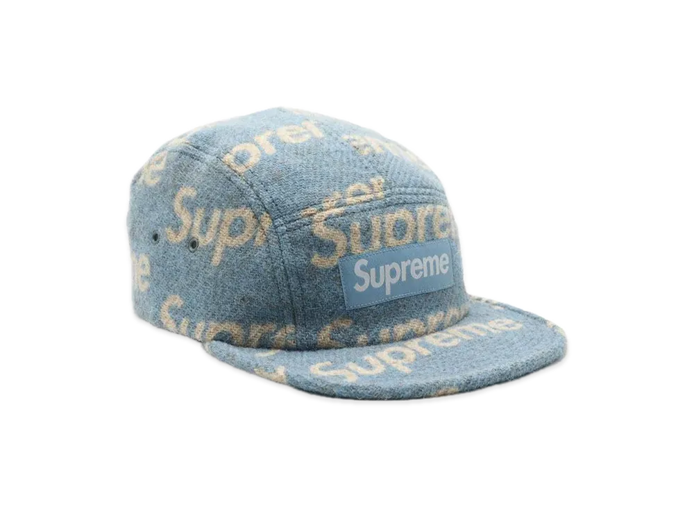 Supreme / Harris Tweed® Camp Cap "Blue"