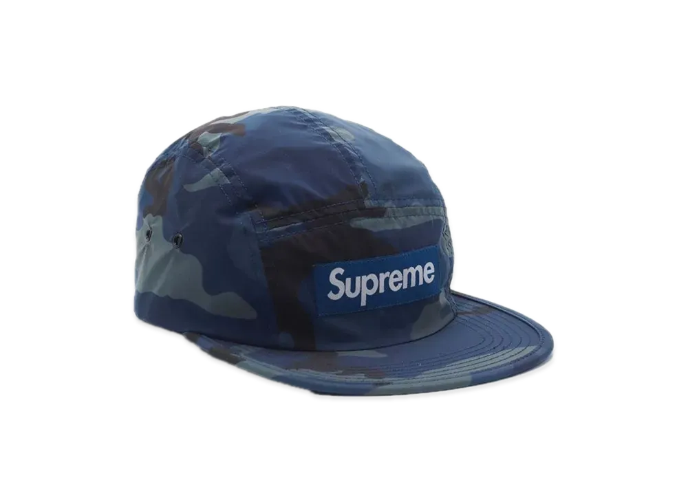 Supreme Reflective Camo Camp Cap "Blue Camo "