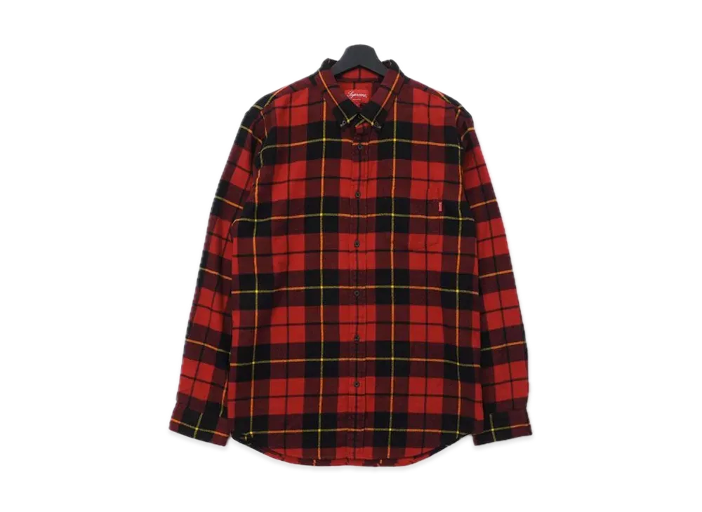 Supreme Tartan L/S Flannel Shirt "Red"