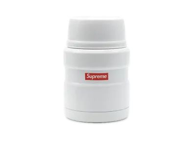 Supreme x Thermos Stainless King Food Jar + Spoon "White"