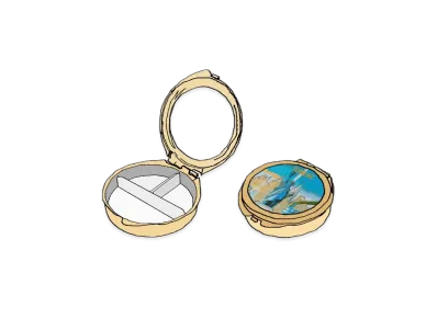 Supreme New York Pillbox "Gold"