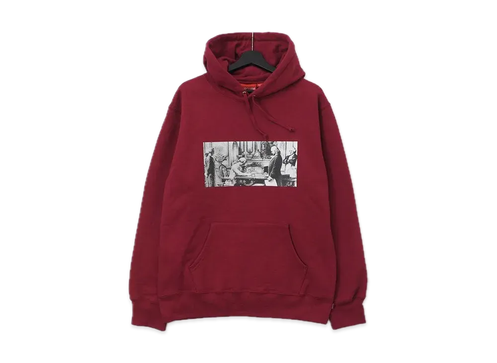 Supreme / Mike Kelley Franklin Hooded Sweatshirt "Magenta"