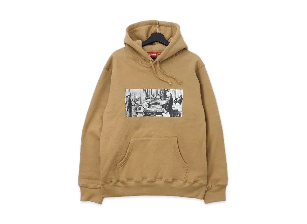 シュプリーム マイク ケリー フランクリン フーデッド スウェットシャツ "タン"