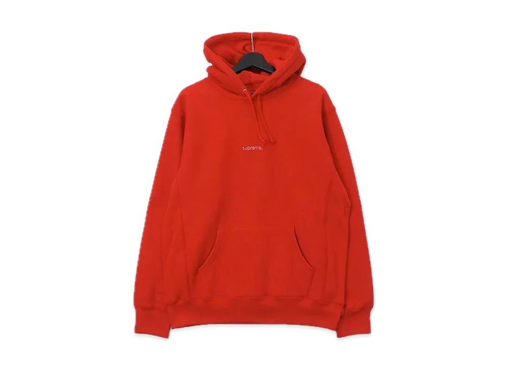 Supreme Trademark Hooded Sweatshirt "Red"