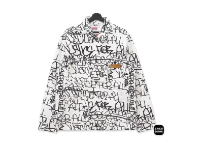 Supreme / Comme des Garçons SHIRT® Painted Canvas Chore Coat "White"
