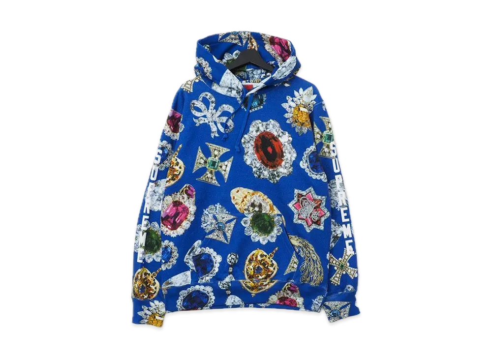 Supreme Jewels Hooded Sweatshirt "Blue"