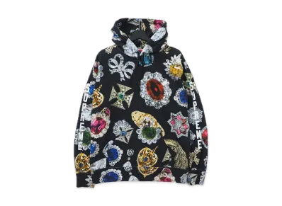 Supreme Jewels Hooded Sweatshirt "Black"