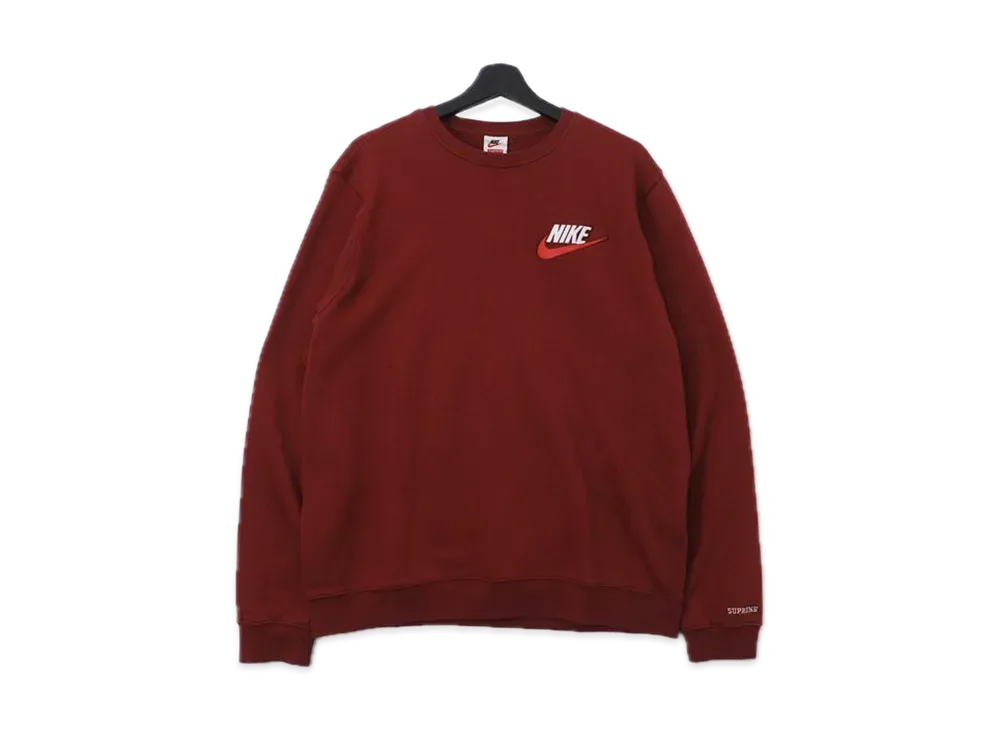 シュプリーム ナイキ クルーネック "バーガンディー"
