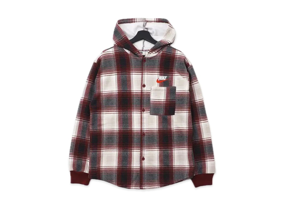 シュプリーム ナイキ フーデッド スウェットシャツ "レッド"