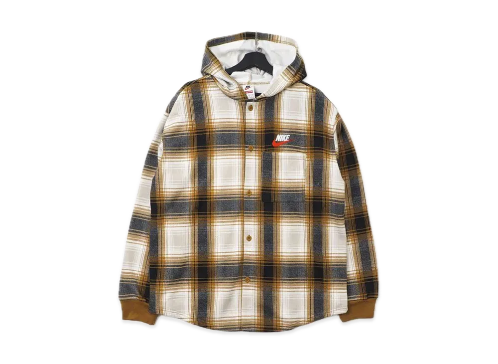 シュプリーム ナイキ フーデッド スウェットシャツ "マスタード"