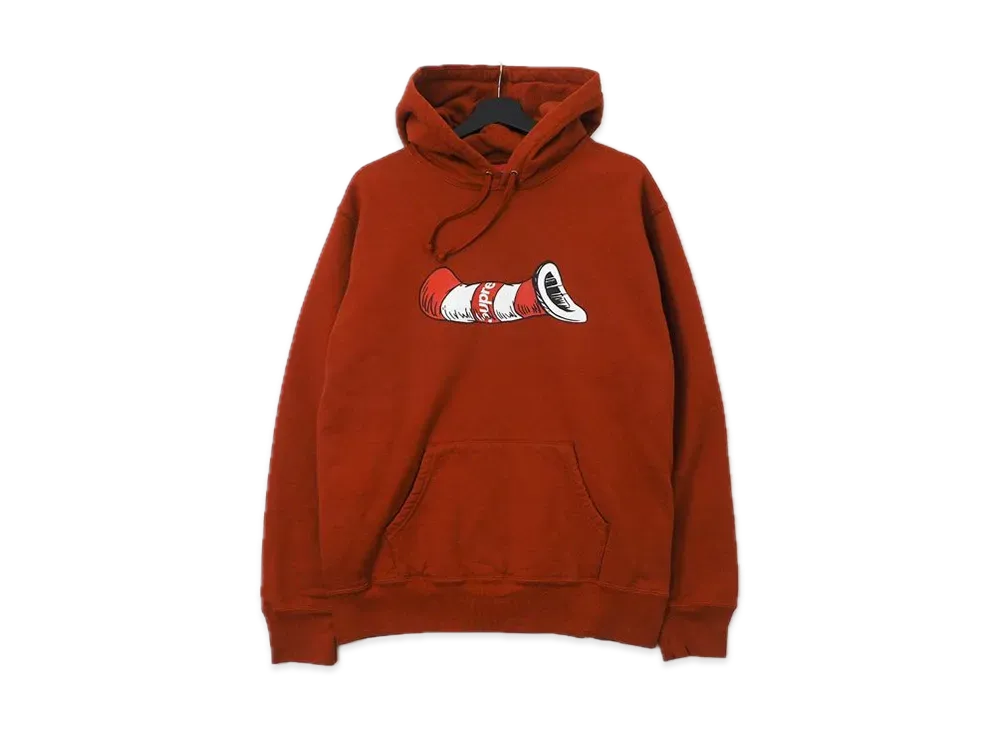 Supreme Cat in the Hat Hooded Sweatshirt "Red"