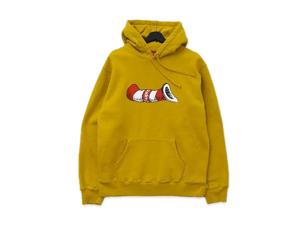 Supreme Cat in the Hat Hooded Sweatshirt "Yellow"