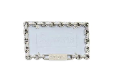 Supreme Chain License Plate Frame "Silver"
