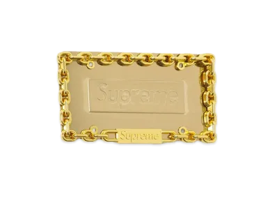Supreme Chain License Plate Frame "Gold"