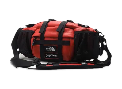 Supreme x The North Face Leather Mountain Waist Bag "Red"