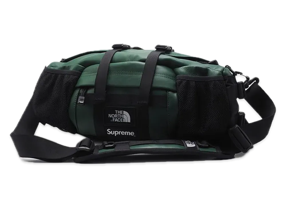 Supreme x The North Face Leather Mountain Waist Bag "Green"