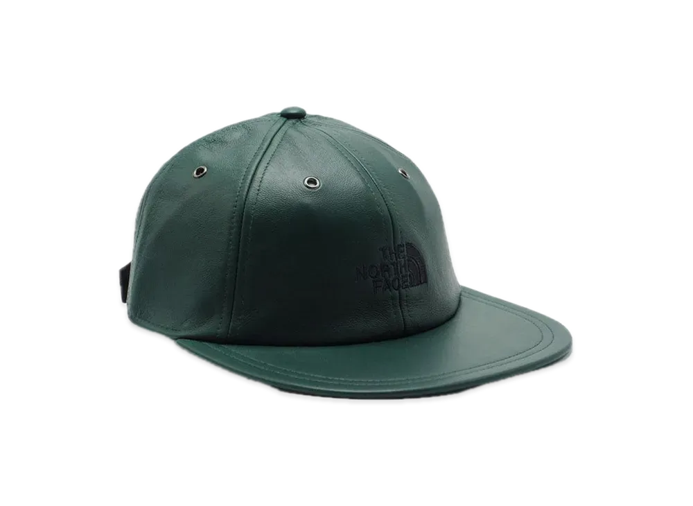 Supreme x The North Face Leather 6-Panel Hat "Green"